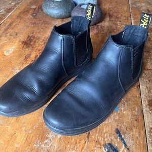 Black Dr. Martin leather ankle booties